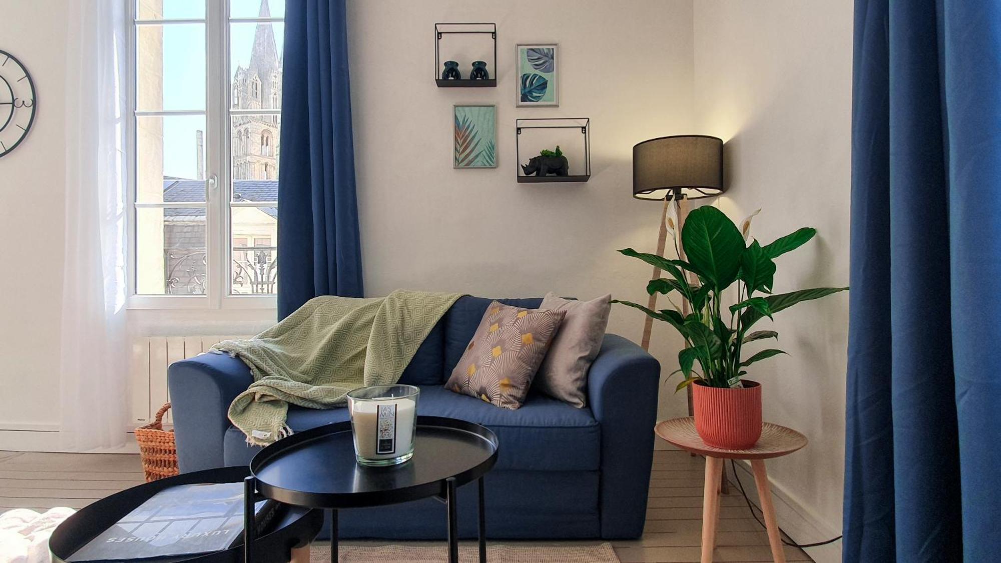 Charming Studio With View Of The Abbaye-Aux-Hommes Кан Стая снимка